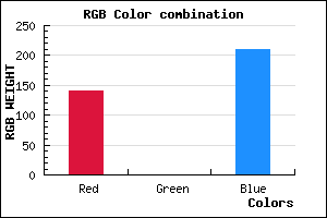 rgb background color #8C00D2 mixer