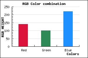 rgb background color #8C65DC mixer