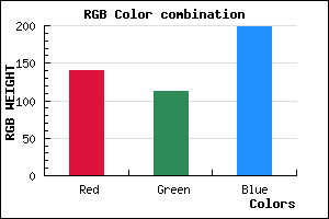 rgb background color #8C70C7 mixer