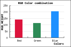 rgb background color #8C72CC mixer