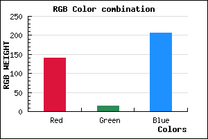 rgb background color #8C0ECE mixer
