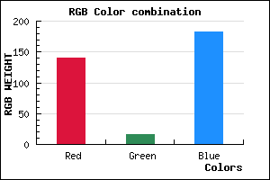 rgb background color #8C10B6 mixer