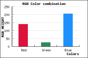 rgb background color #8C1ACE mixer
