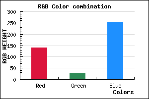 rgb background color #8C1BFF mixer