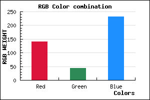 rgb background color #8C2BE7 mixer