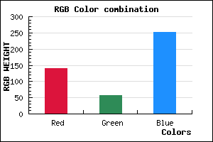 rgb background color #8C38FB mixer