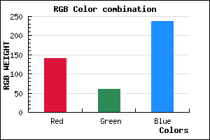rgb background color #8C3DED mixer