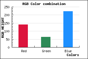 rgb background color #8C3FDF mixer