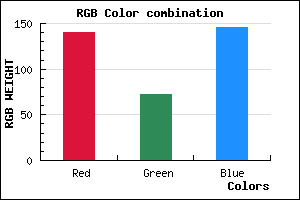 rgb background color #8C4892 mixer