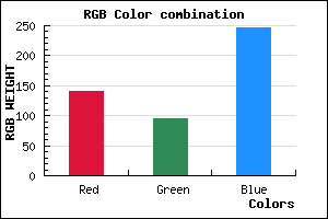 rgb background color #8C5FF7 mixer
