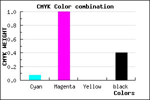 #8D0098 color CMYK mixer