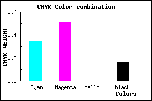 #8D69D5 color CMYK mixer