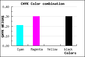 #8D7DB3 color CMYK mixer