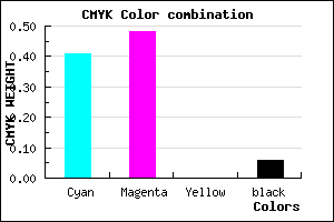 #8D7EF0 color CMYK mixer