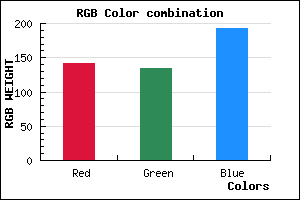 rgb background color #8D87C1 mixer