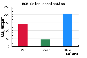 rgb background color #8D2BCF mixer