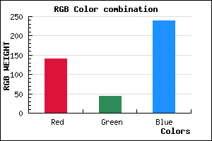 rgb background color #8D2BEF mixer