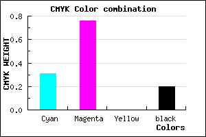 #8D30CC color CMYK mixer