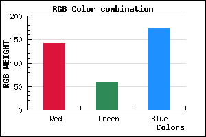 rgb background color #8D3BAD mixer