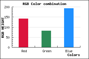 rgb background color #8D52C0 mixer