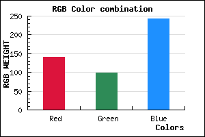 rgb background color #8D62F3 mixer