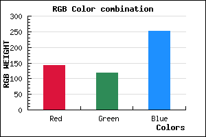 rgb background color #8E76FC mixer