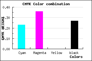 #8E77B9 color CMYK mixer