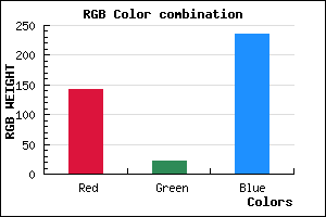 rgb background color #8E15EB mixer