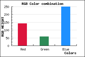 rgb background color #8E3BFA mixer