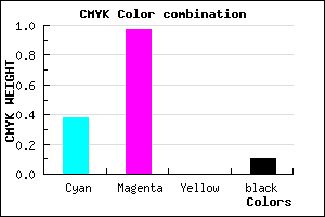 #8E08E6 color CMYK mixer