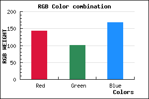 rgb background color #8F65A8 mixer