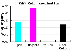 #8F67C3 color CMYK mixer