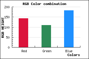 rgb background color #8F6EB6 mixer
