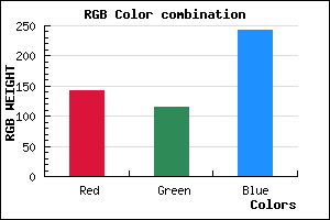 rgb background color #8F73F3 mixer
