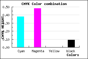 #8F77E7 color CMYK mixer