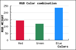 rgb background color #8F77EB mixer