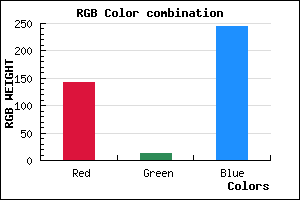 rgb background color #8F0CF4 mixer