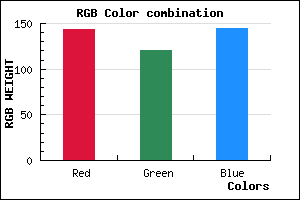 rgb background color #8F7890 mixer