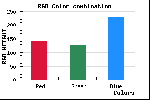 rgb background color #8F7EE5 mixer