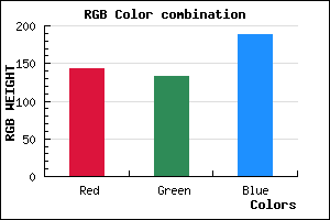 rgb background color #8F85BD mixer