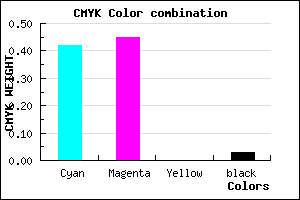 #8F87F7 color CMYK mixer