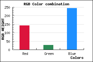 rgb background color #8F1CF5 mixer