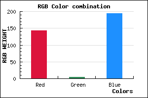 rgb background color #8F04C2 mixer