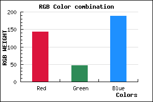 rgb background color #8F2FBC mixer