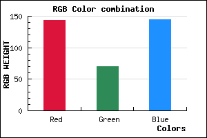 rgb background color #8F4690 mixer