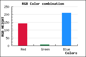 rgb background color #8F08D1 mixer