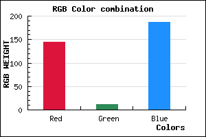 rgb background color #900CBB mixer