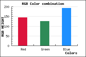 rgb background color #907DC1 mixer