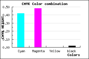 #9081F9 color CMYK mixer