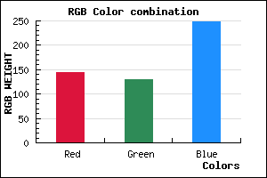 rgb background color #9081F9 mixer